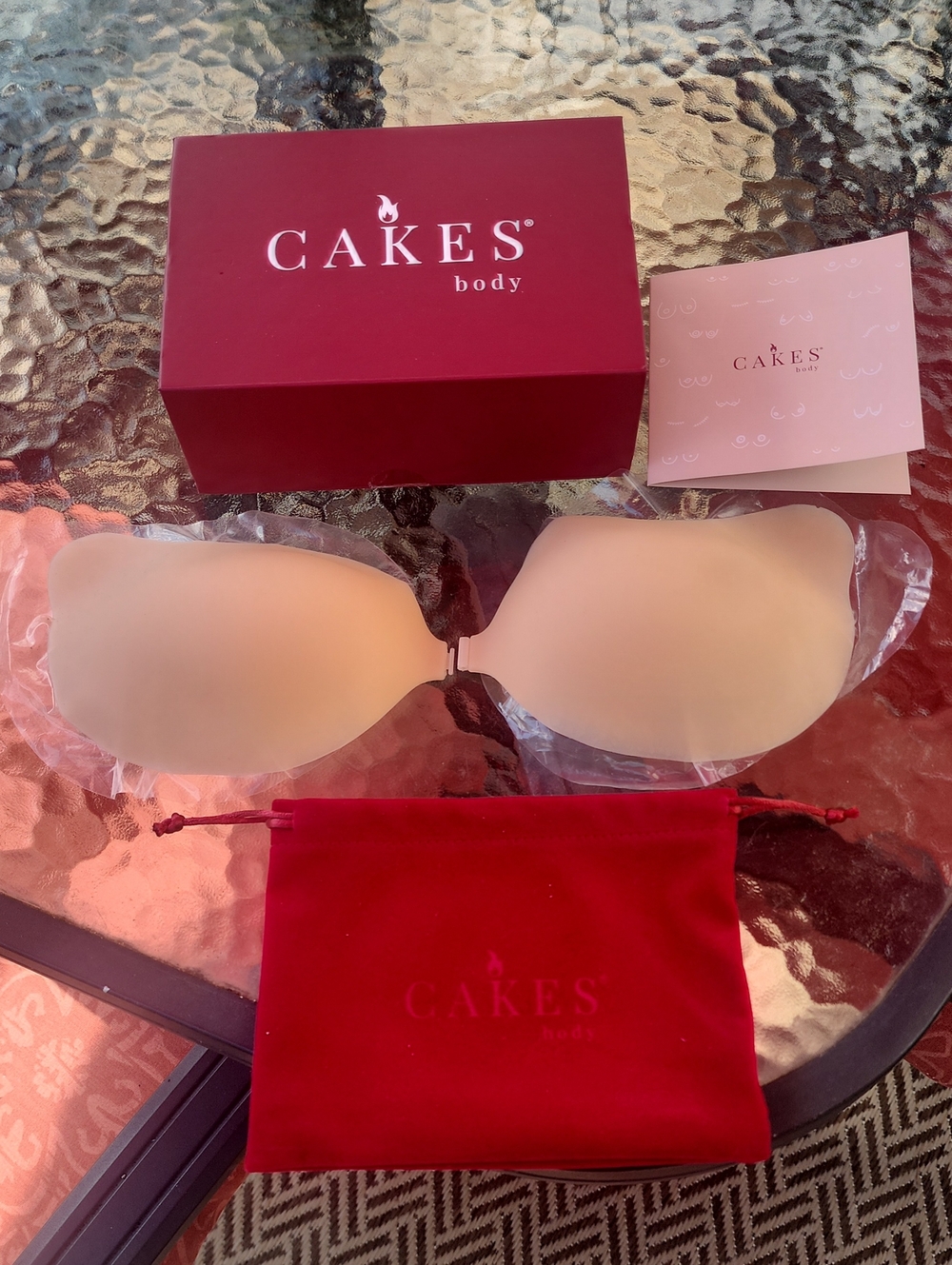 Adhesive Cleavage Bra Honey Medium Brand NEW